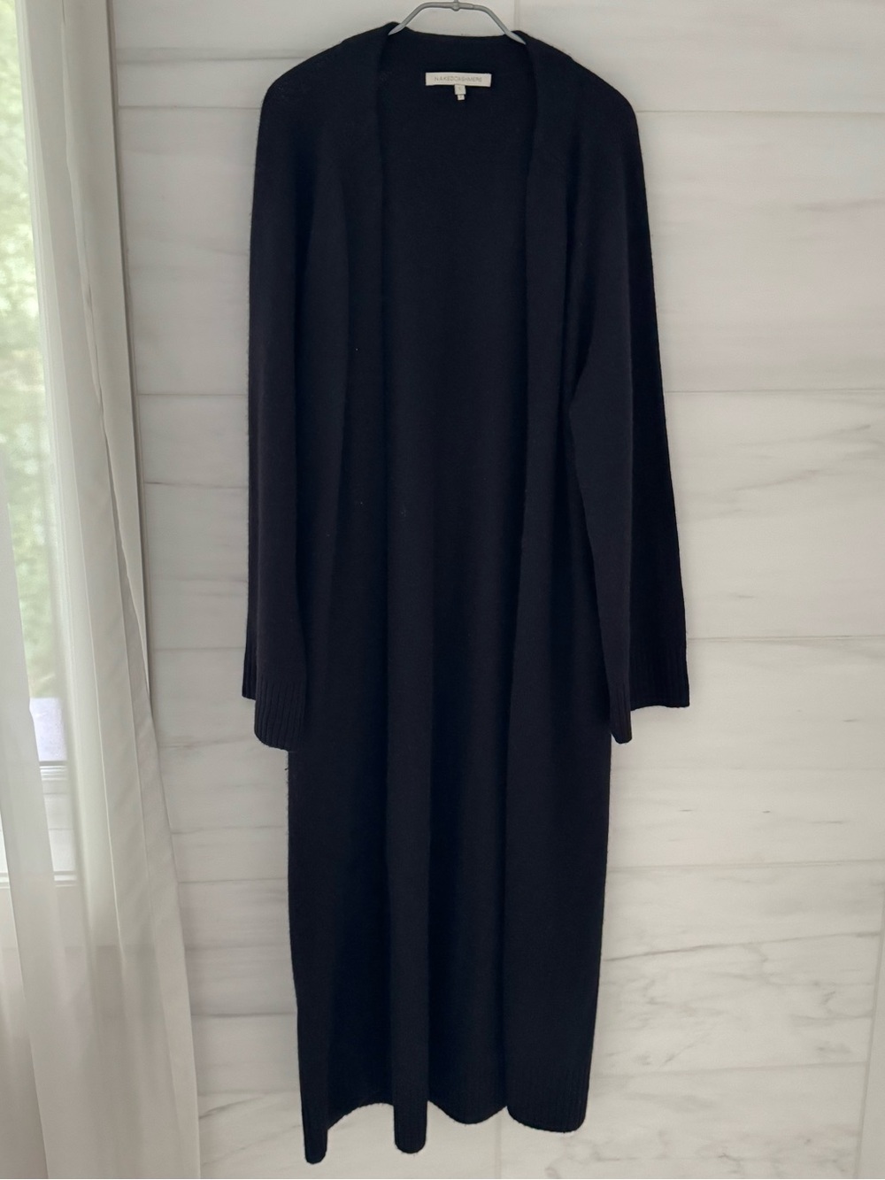 Naked Cashmere Makena Longline Cashmere Cardigan in Black